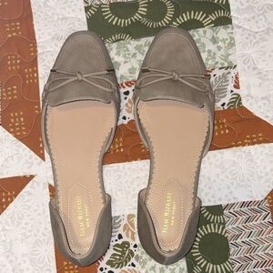 Isaac Mizrahi Tan Flats Classic Suede Loafers